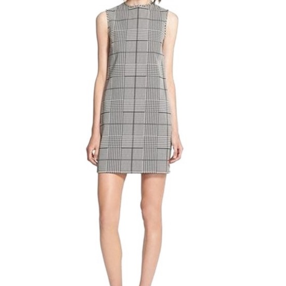 NWT Theory Adraya Houndstooth Shift Dress - Picture 1 of 9